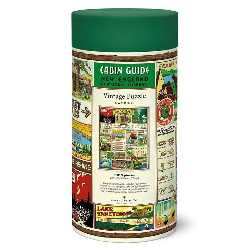 CAVANILLI & CO. Cavallini 1000 Piece Puzzle, Camping (PZL/Camp) - Image 3